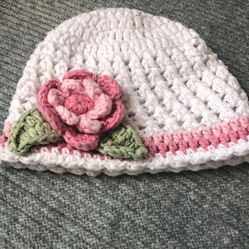 Girls handmade knit hat